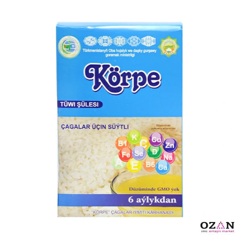 Körpe - Süýtli tüwi şülesi 6 aýlykdan 250gr