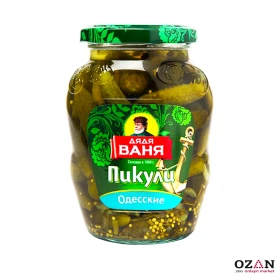 Marinada ýatyrylan hyýar- Дядя Ваня " Пикули Одеские" 350 gr.
